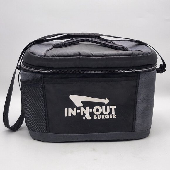 In-N-Out Burger Insulated Cooler Lunch Tote Black Bag - Picture 1 of 9